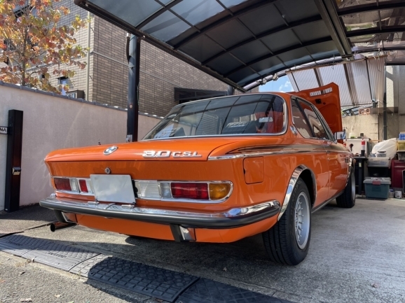 BMW 3.0CSL (1972式) ワッキーアーシング施工。_f0032891_14270338.jpg