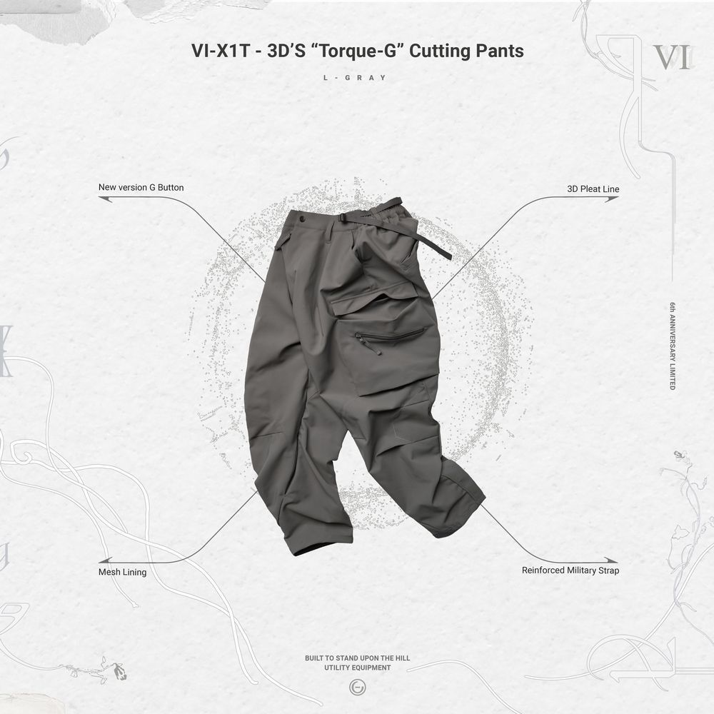 6周年 goopi 3D'S Torque-G Cutting Pants