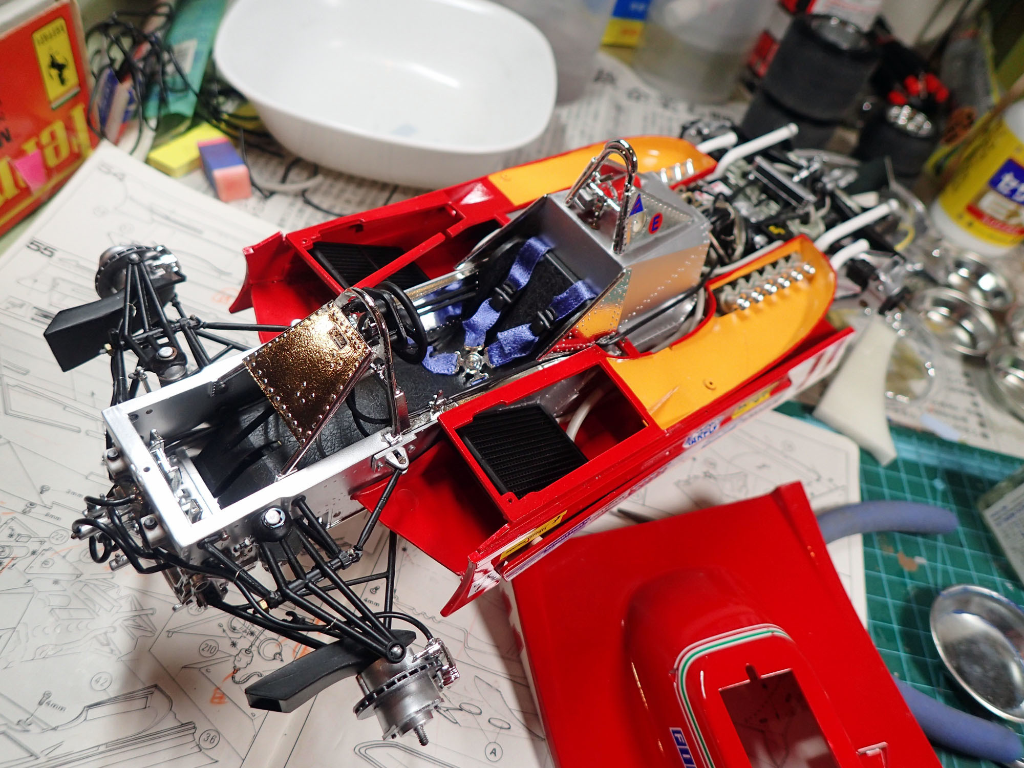 プラモ製作記 12 フェラーリ 312T4 1/12 プロター : 小生の備忘録 プラモ製作記 12 フェラーリ 312T4 1/12 プロター : 小生の備忘録