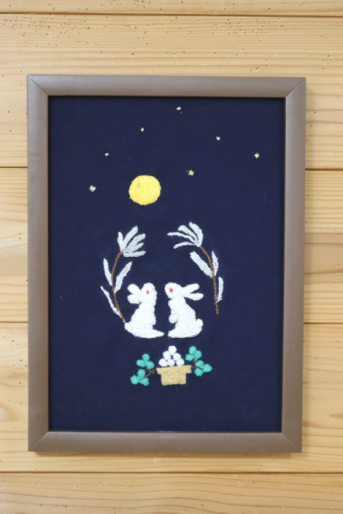 刺繍 ~ お月見 ~_e0222340_15342932.jpg