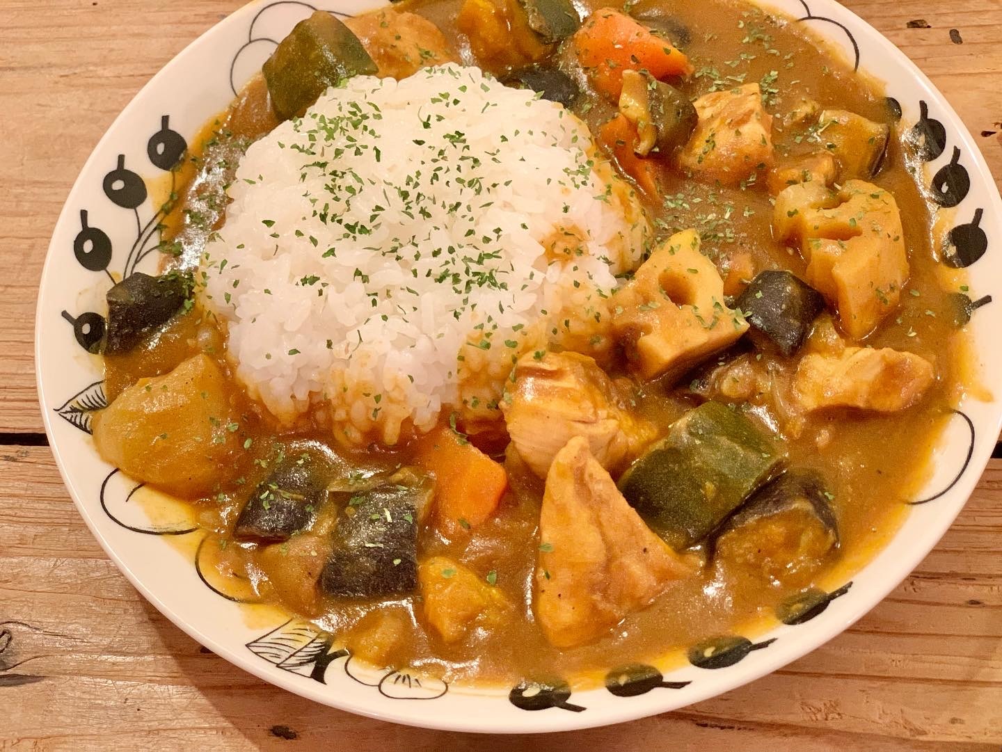 『カレー』のおうちごはん と 嬉しいいただきもの♪_d0249193_22190134.jpg