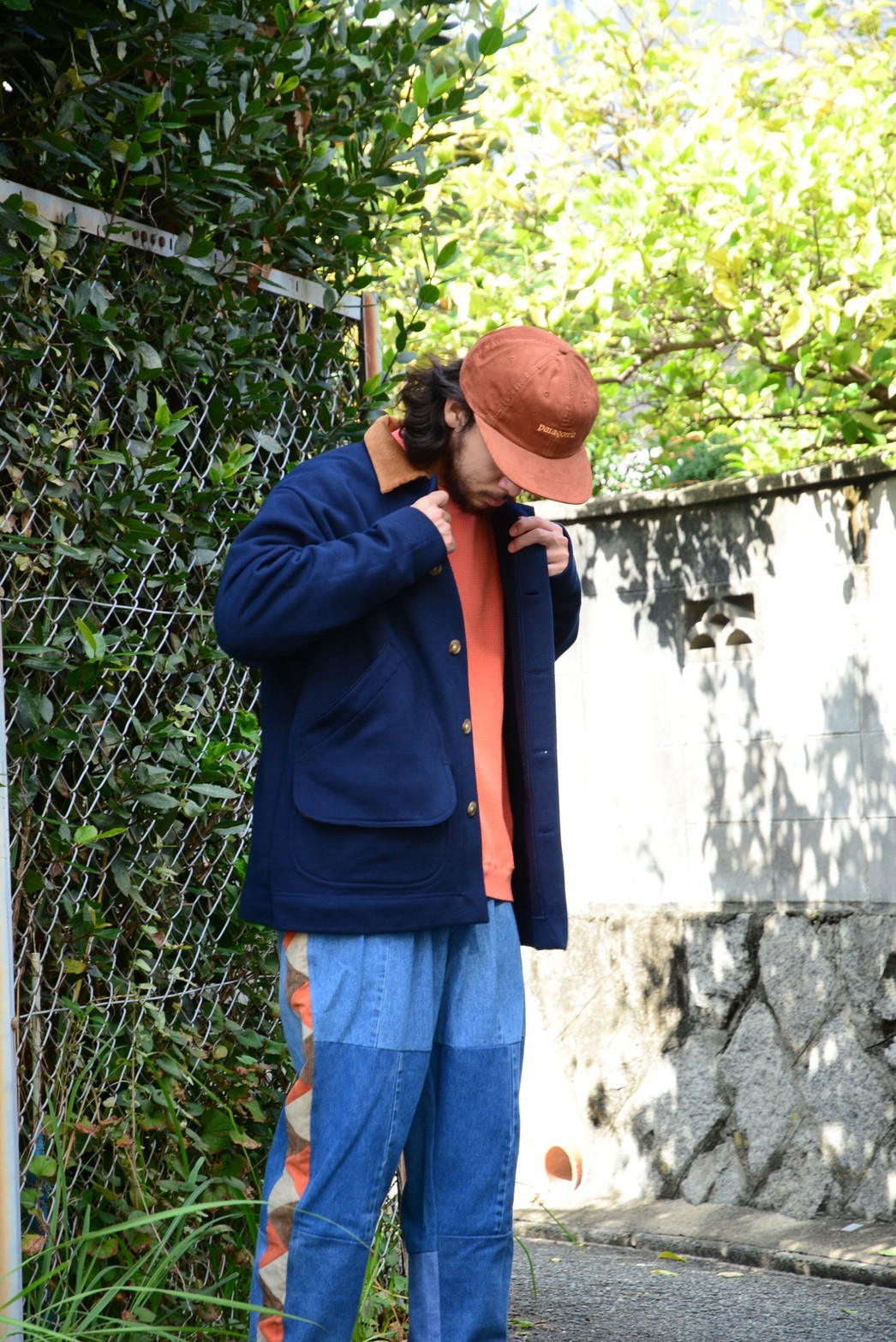 \" RELAXFIT\"<<GILDAN Blanket Hunting coverall / Color NAVY>>Style～REI～_c0167336_13355508.jpg