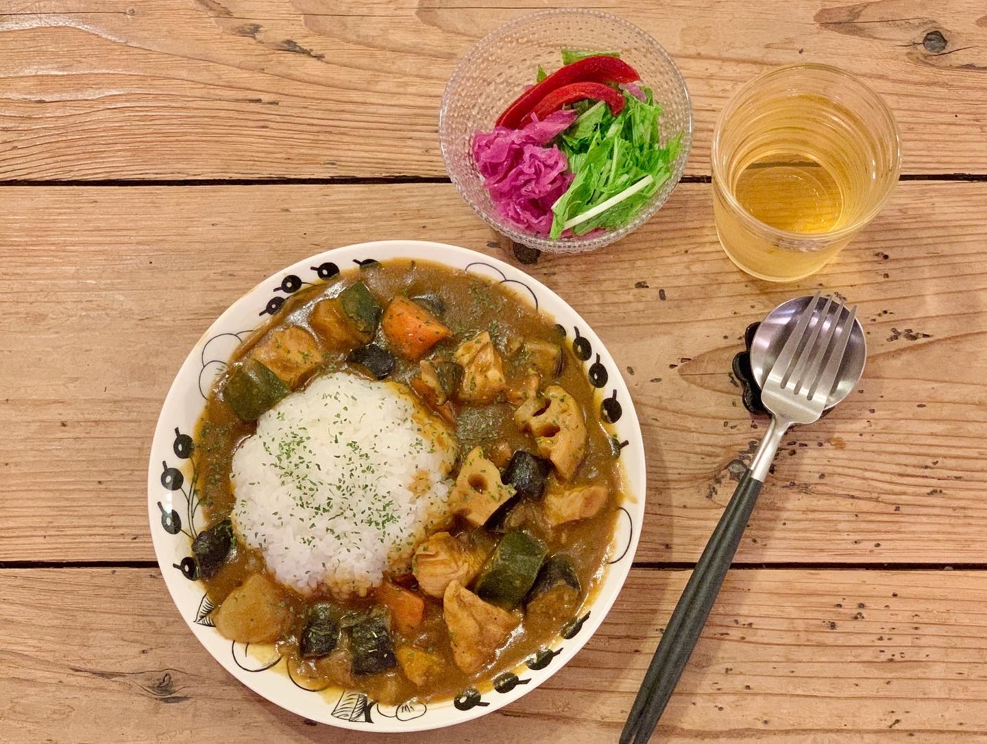 『カレー』のおうちごはん と 嬉しいいただきもの♪_d0249193_20191904.jpg