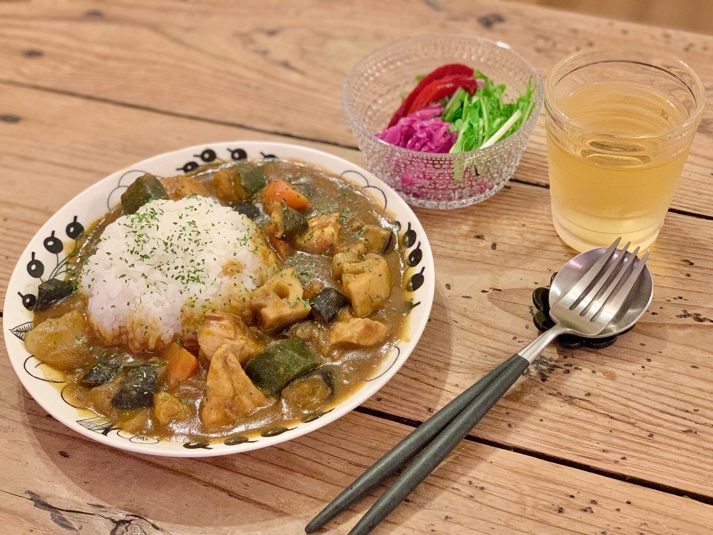 『カレー』のおうちごはん と 嬉しいいただきもの♪_d0249193_20254781.jpg
