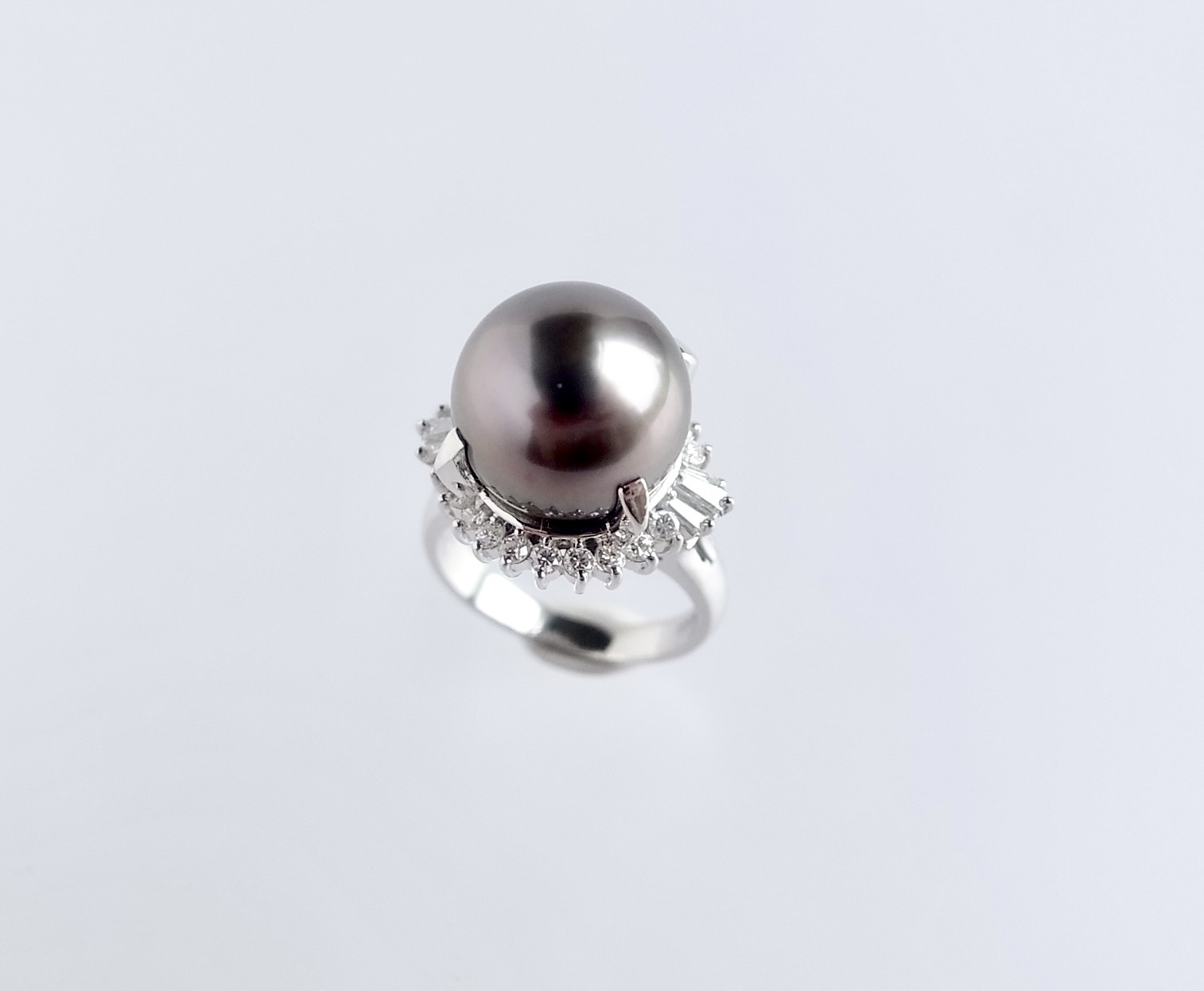 リメイク：黒蝶真珠とダイヤのリングから３アイテムお作りしました。_c0243355_18594789.jpg