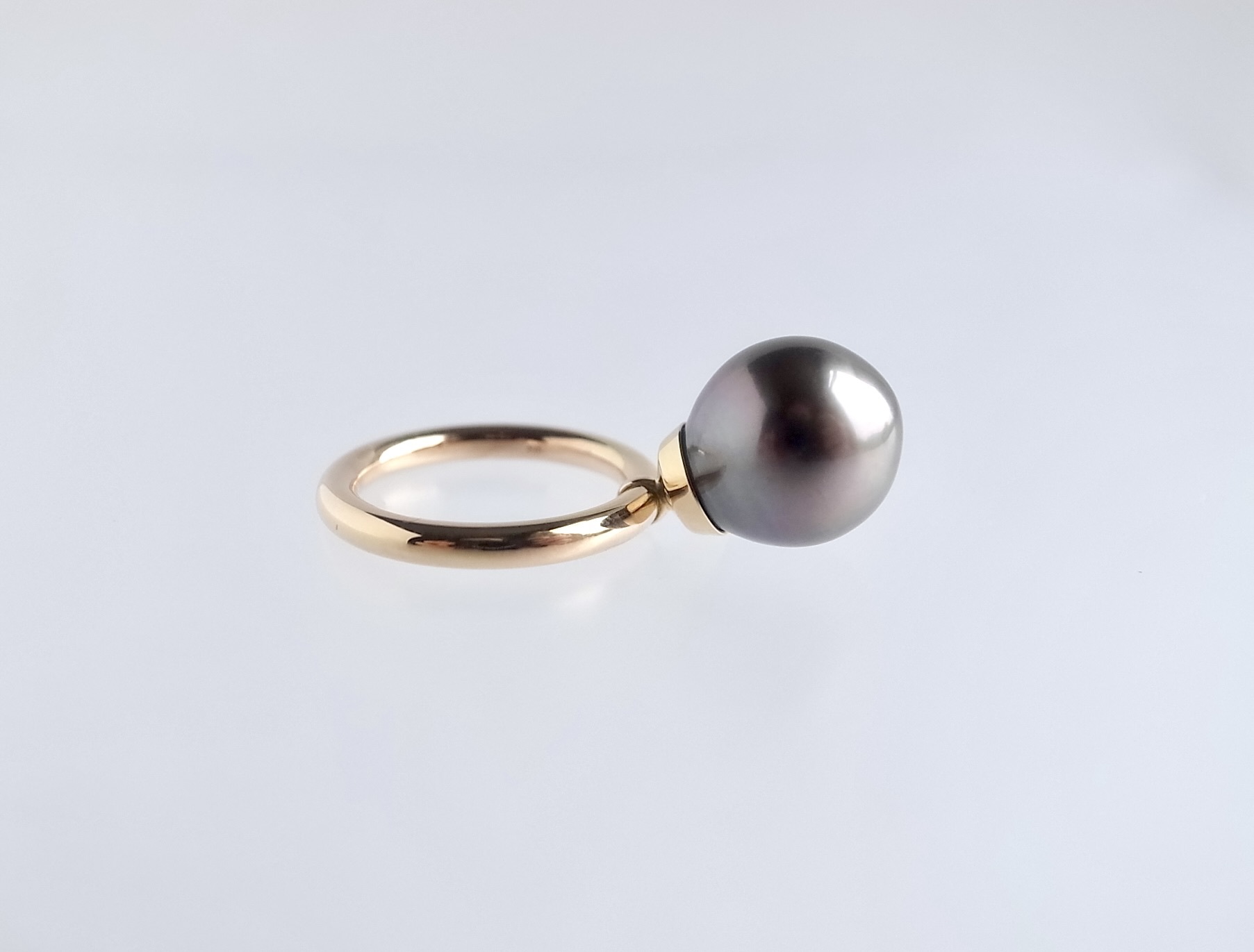 リメイク：黒蝶真珠とダイヤのリングから３アイテムお作りしました。_c0243355_19010586.jpg