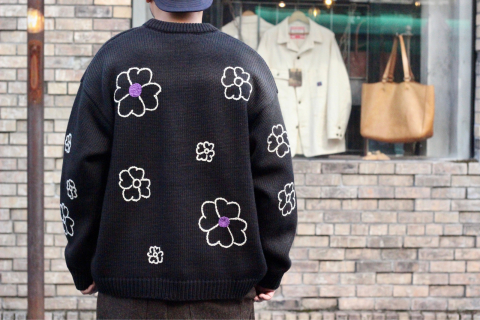「ChahChah」 着る人、周りの人も幸せな気分にさせてくれる \"HEART FLOWER HAND EMBROIDERY CARDIGAN\" (CC-22FW-K01) ご紹介_f0191324_08252547.jpg