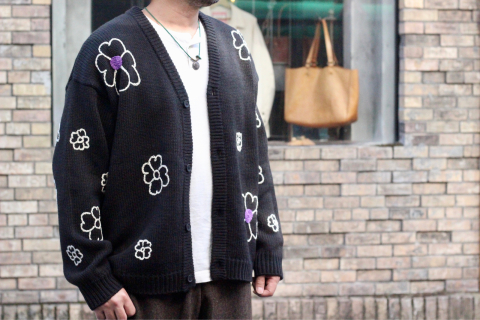 「ChahChah」 着る人、周りの人も幸せな気分にさせてくれる \"HEART FLOWER HAND EMBROIDERY CARDIGAN\" (CC-22FW-K01) ご紹介_f0191324_08252672.jpg