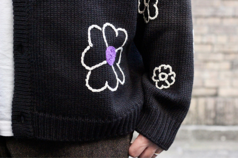 「ChahChah」 着る人、周りの人も幸せな気分にさせてくれる \"HEART FLOWER HAND EMBROIDERY CARDIGAN\" (CC-22FW-K01) ご紹介_f0191324_08254581.jpg