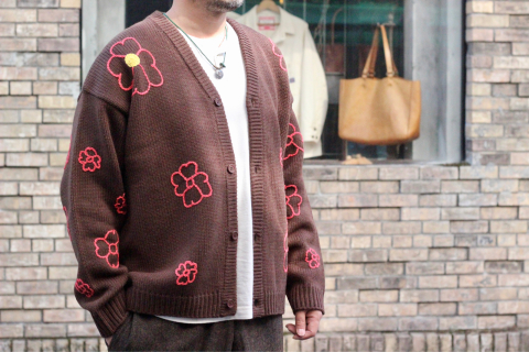 「ChahChah」 着る人、周りの人も幸せな気分にさせてくれる \"HEART FLOWER HAND EMBROIDERY CARDIGAN\" (CC-22FW-K01) ご紹介_f0191324_08260658.jpg