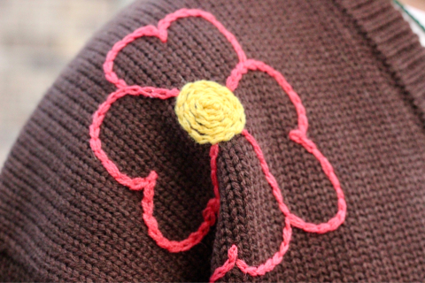 「ChahChah」 着る人、周りの人も幸せな気分にさせてくれる \"HEART FLOWER HAND EMBROIDERY CARDIGAN\" (CC-22FW-K01) ご紹介_f0191324_08262484.jpg