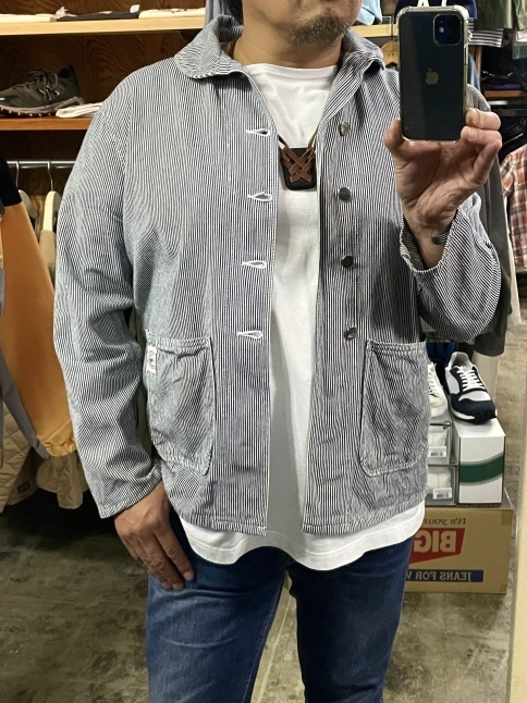 「残り1枚!」 Pointer USA 軽く紹介:其の① Hickory DENIM CoverAll ★★_d0152280_17464294.jpeg