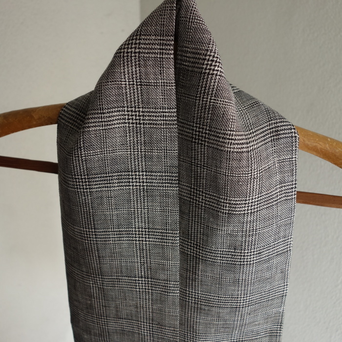 11月の製作予定 / glencheck linen longcravat_e0130546_17134799.jpg