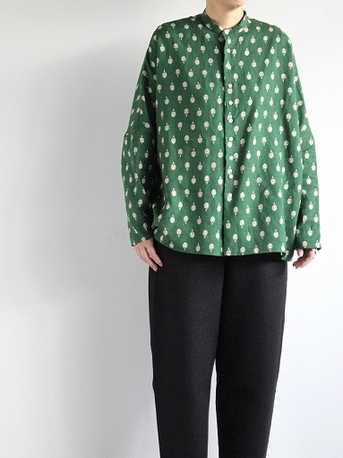 R&D.M.Co- ARTICHOKE BUGGY SHIRT / Green : 『Bumpkins putting on airs』