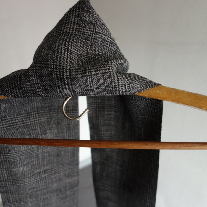 11月の製作予定 / glencheck linen longcravat_e0130546_12510536.jpg