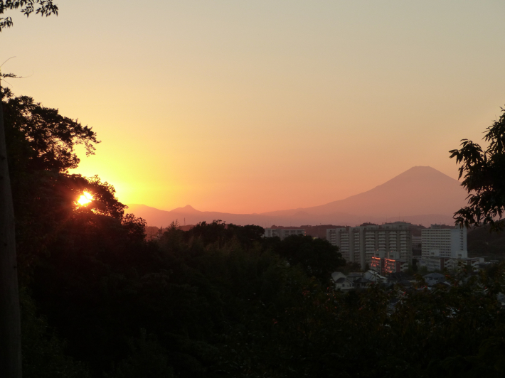 夕方の富士山　晴天の日_f0296312_19445505.jpg