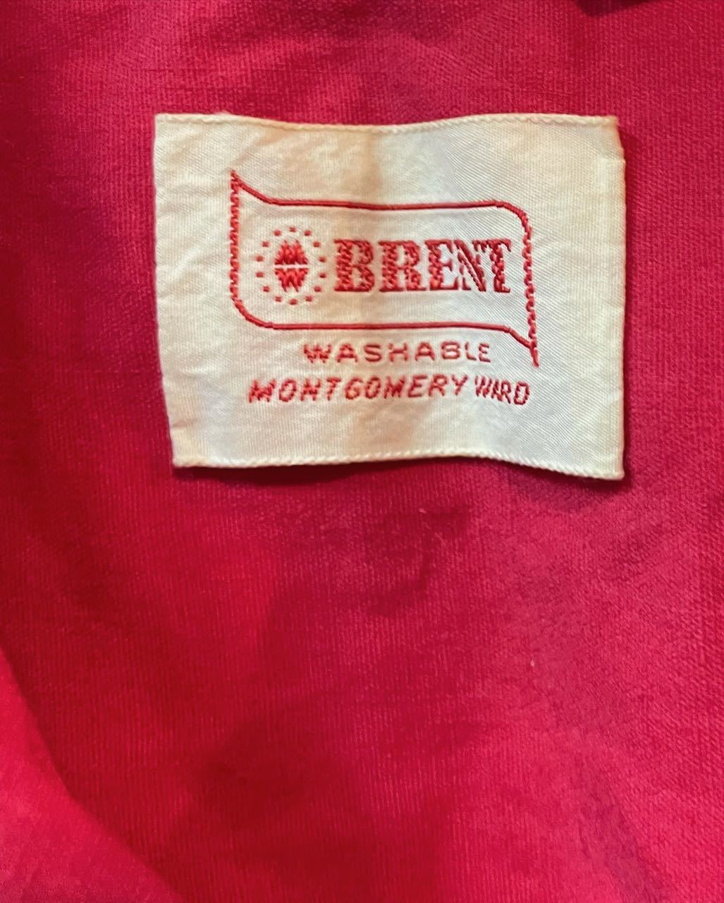 60s Brent montgomery ward all cotton ヴィンテージ オープンカラー 