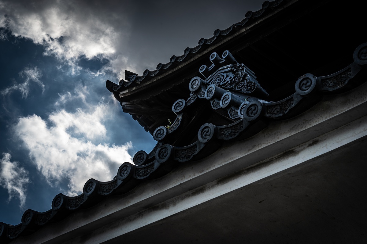 黒板塀とお寺が多い街角_d0353489_23032974.jpg