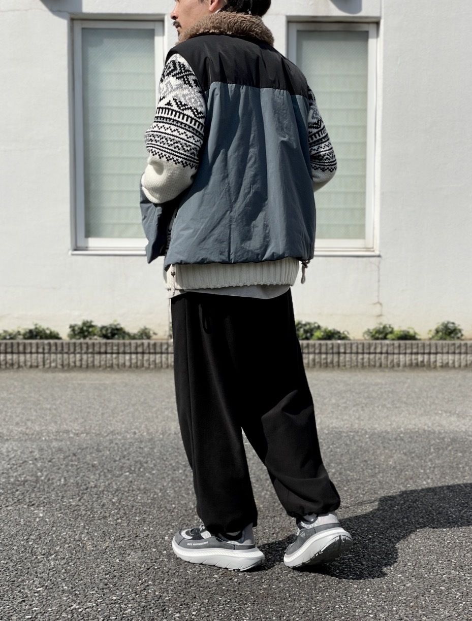 sacai - Padded x Geometric Knit Blouson. : UNDERPASS・・・Having