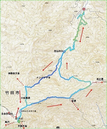 祖母山(メンノツラ谷～祖母山～池の原）_f0193521_08125450.jpg