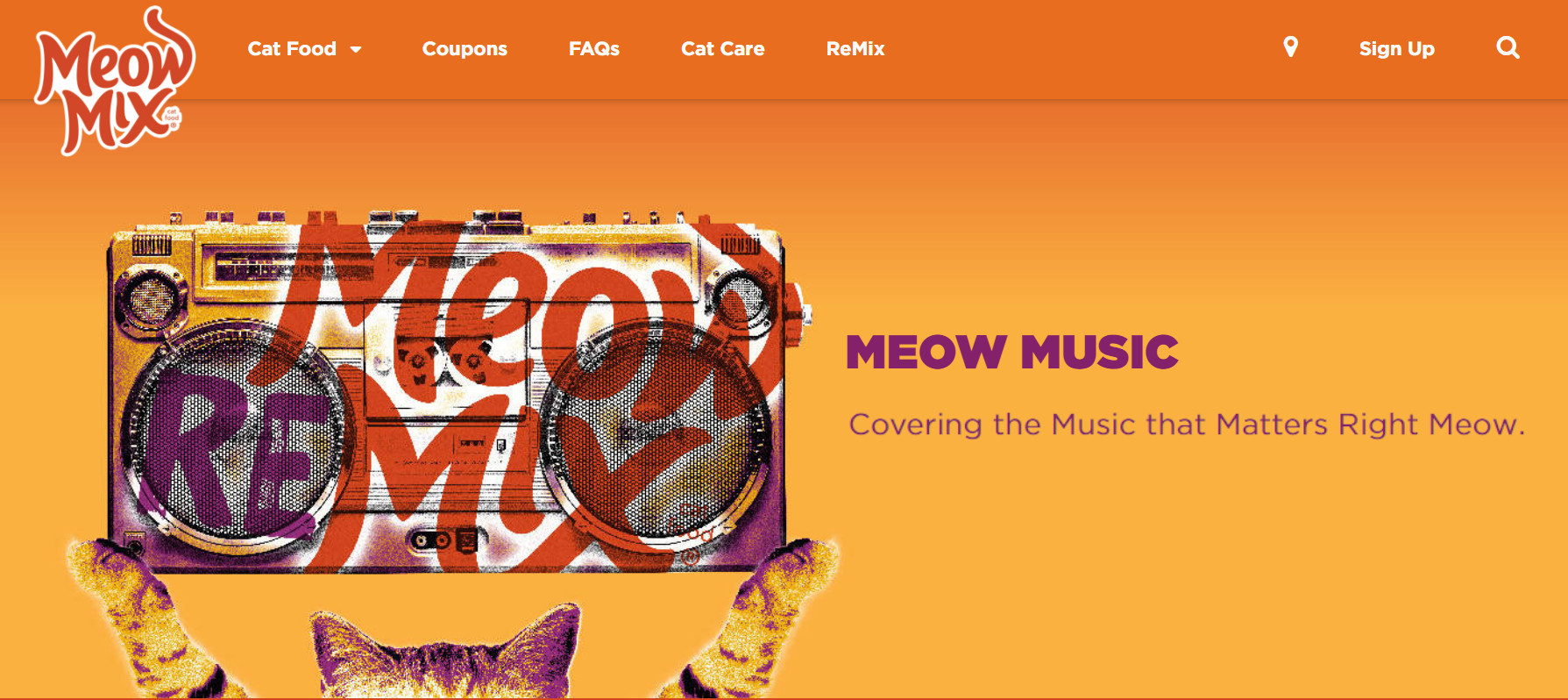 ミャオ・ミックス（Meow Mix）による『猫音楽』（Meow Music, Cat Music）キャンペーン_b0007805_23435197.jpg