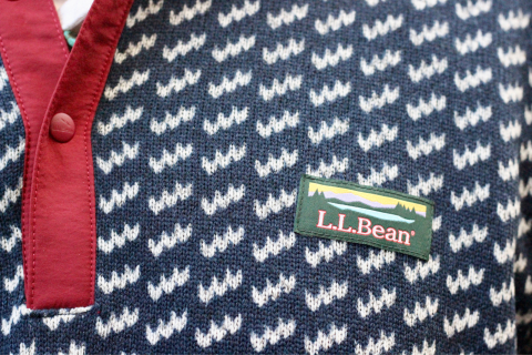「L.L.Bean」 表面はニット、裏はフリースのダブルフェイスフリース \"Sweater Fleece Pullover, Print\" ご紹介_f0191324_08195339.jpg