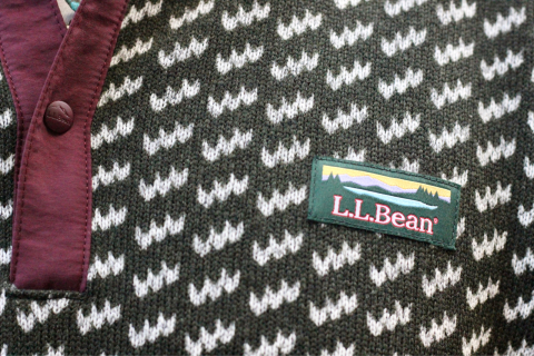 「L.L.Bean」 表面はニット、裏はフリースのダブルフェイスフリース \"Sweater Fleece Pullover, Print\" ご紹介_f0191324_08204874.jpg