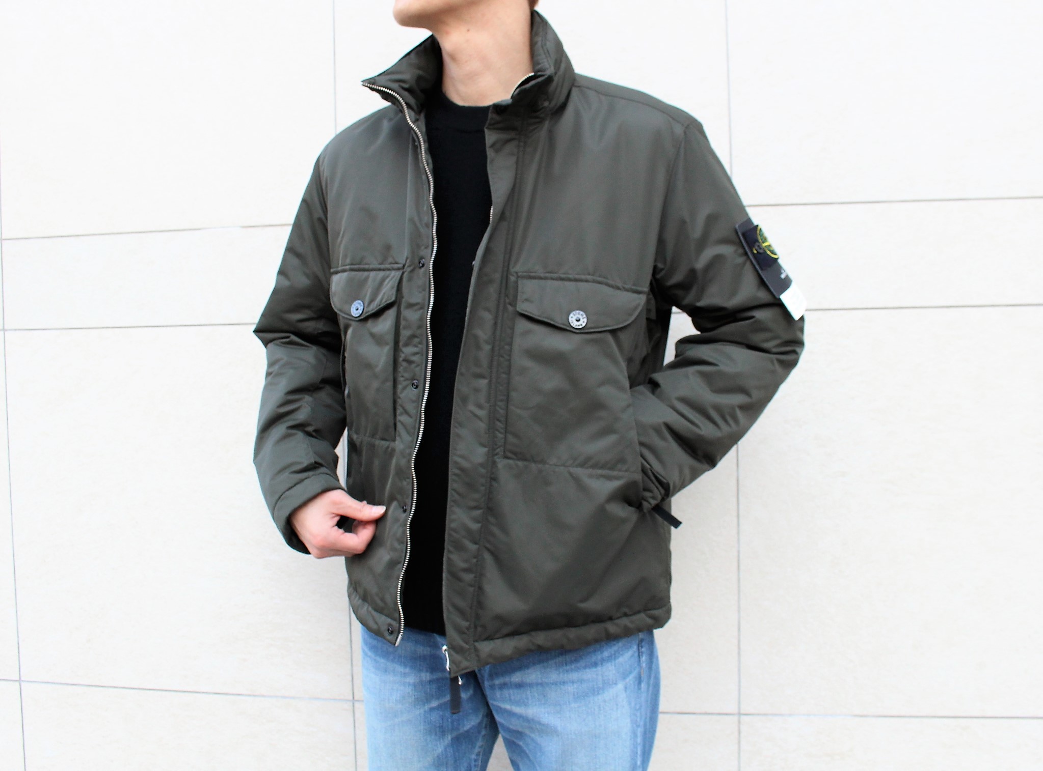 stone island blouson schwarz