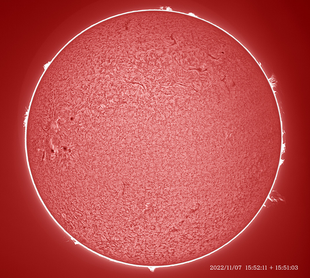 11月7日の太陽_e0174091_18163555.jpg