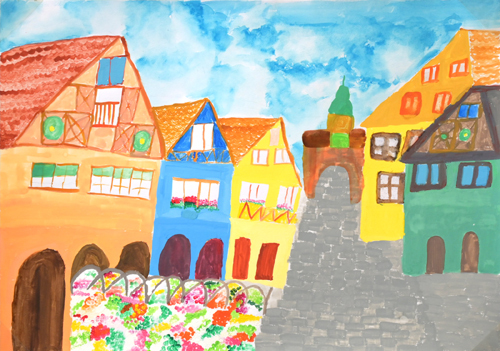  ドイツ大使賞 絵画コンテスト2022 『わたしのドイツ』 小学生の部 その1_b0411489_10253769.jpg