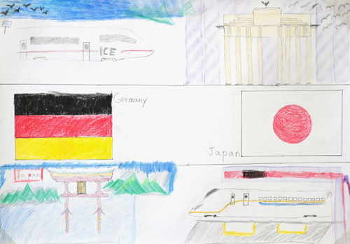  ドイツ大使賞 絵画コンテスト2022 『わたしのドイツ』 小学生の部 その1_b0411489_10395593.jpg