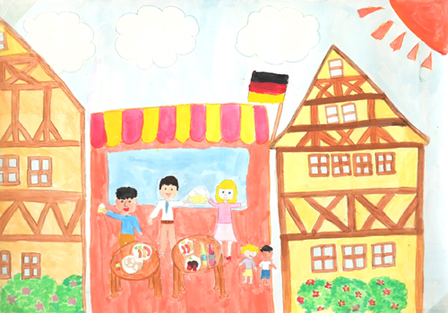 ドイツ大使賞 絵画コンテスト2022 『わたしのドイツ』 小学生の部 その2_b0411489_11022419.jpg