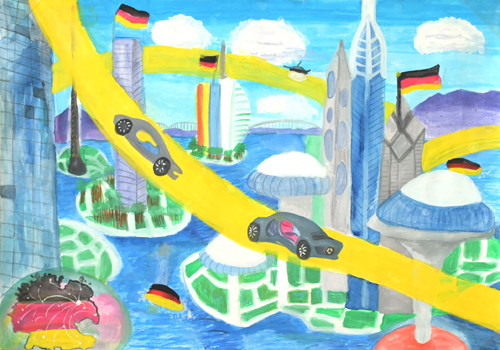 ドイツ大使賞 絵画コンテスト2022 『わたしのドイツ』 小学生の部 その2_b0411489_11031688.jpg