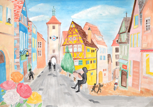  ドイツ大使賞 絵画コンテスト2022 『わたしのドイツ』 中学生の部_b0411489_12335232.jpg