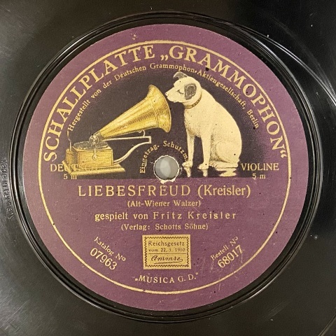 フリッツ・クライスラー(Vn:1875-1962)のラッパ録音盤_a0047010_18020935.jpg