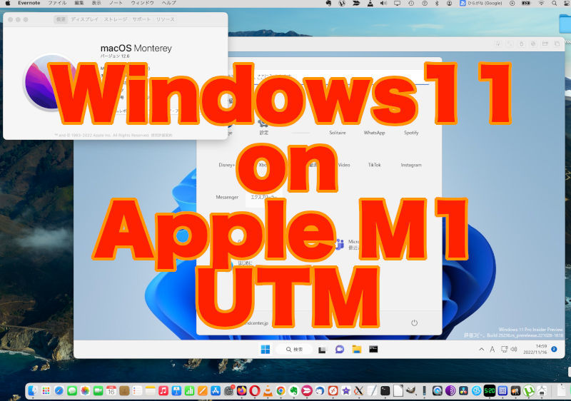 M1 mac で Windows11を使う : 無償のUTMで仮想化 （ハマった）_a0056607_15181644.jpg
