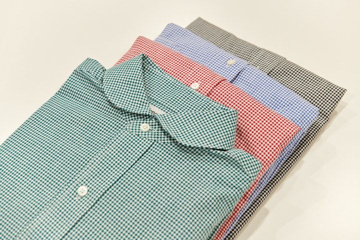 SAMMLER SHIRT MAKERS × TheThreeRobbers R/C SHIRT OX GINGHAM