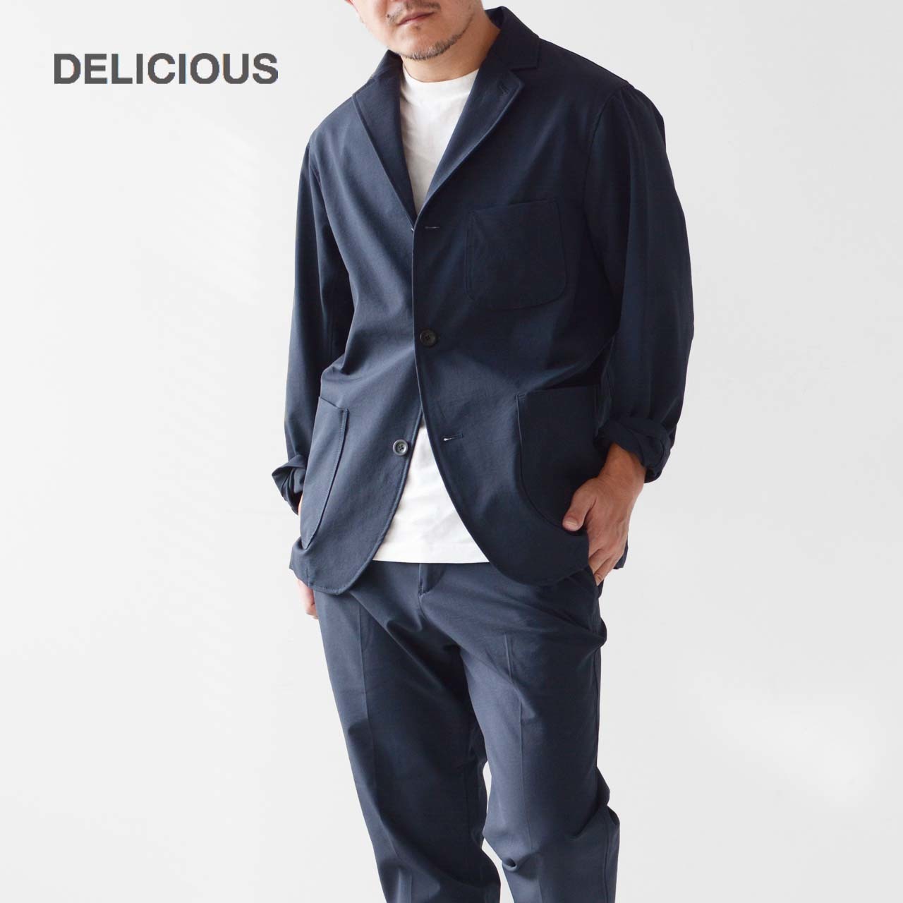 DELICIOUS デリシャス ジャケット ネイビー メンズ