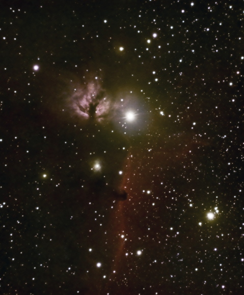 IC434とNGC2024 馬頭星雲と燃える木星雲 オリオン座_b0203904_19480827.jpg