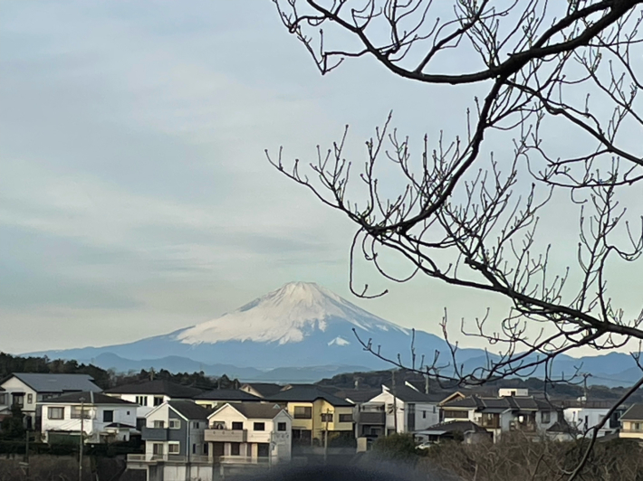 1月6日　曇り空の富士山_f0296312_11233408.jpg