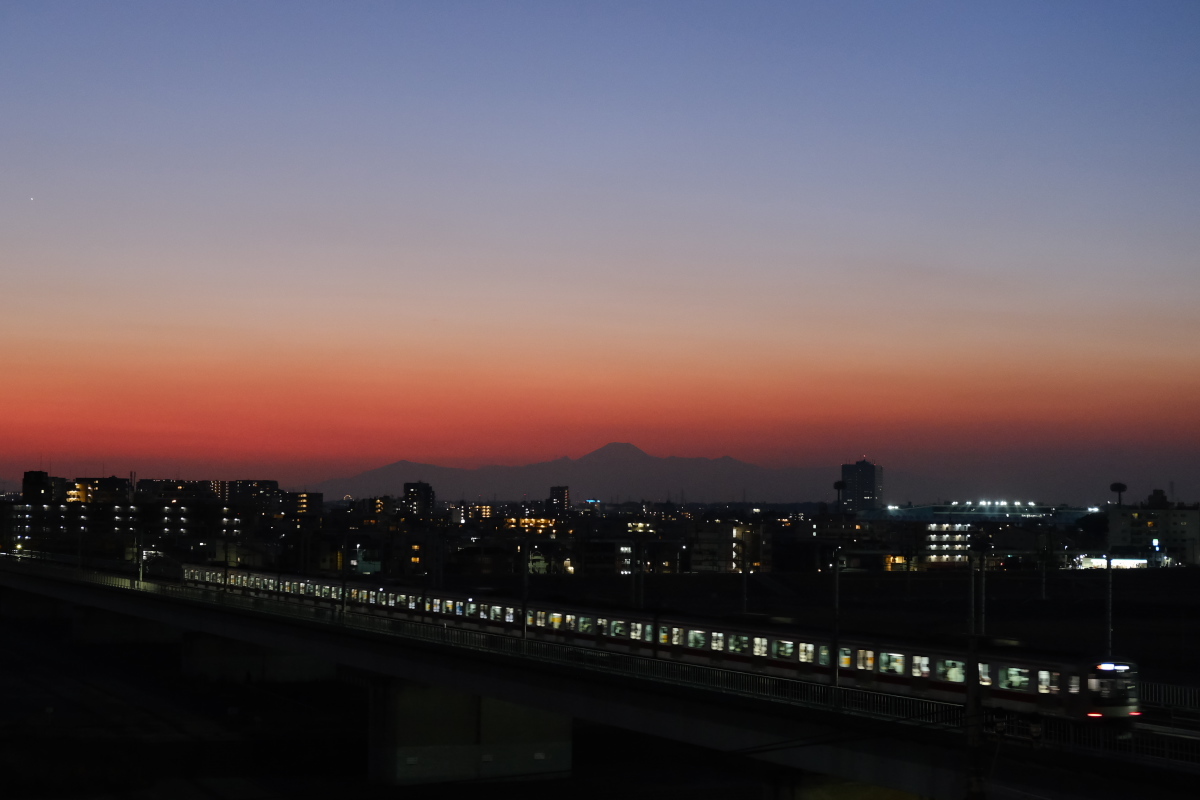 多摩川　　初詣ついでに富士を撮る　　　　　　_b0061717_18380864.jpg