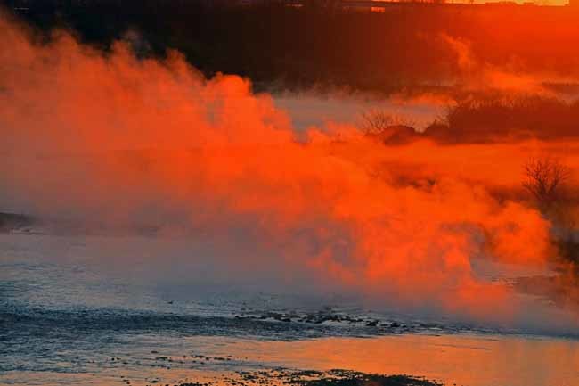 多摩川の川霧と日の出_f0173596_10374248.jpg