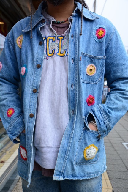 \"Nasngwam.\"<<70\'s CROCHET DENIM JACKET>>new in!!!!_c0167336_19254641.jpg