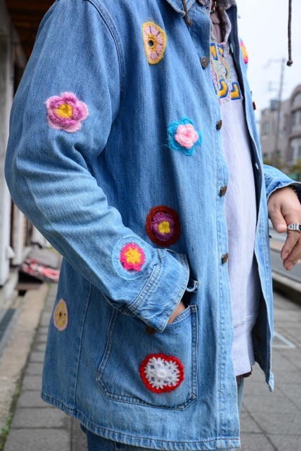 \"Nasngwam.\"<<70\'s CROCHET DENIM JACKET>>new in!!!!_c0167336_19260528.jpg