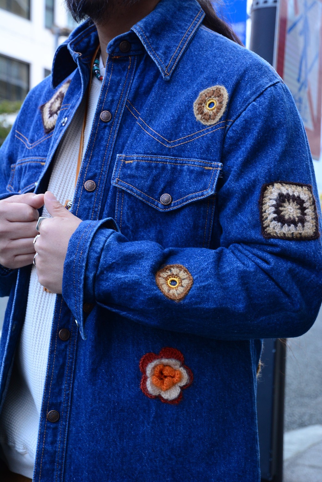 \"Nasngwam.\"<<70\'s CROCHET DENIM JACKET>>new in!!!!_c0167336_19320652.jpg