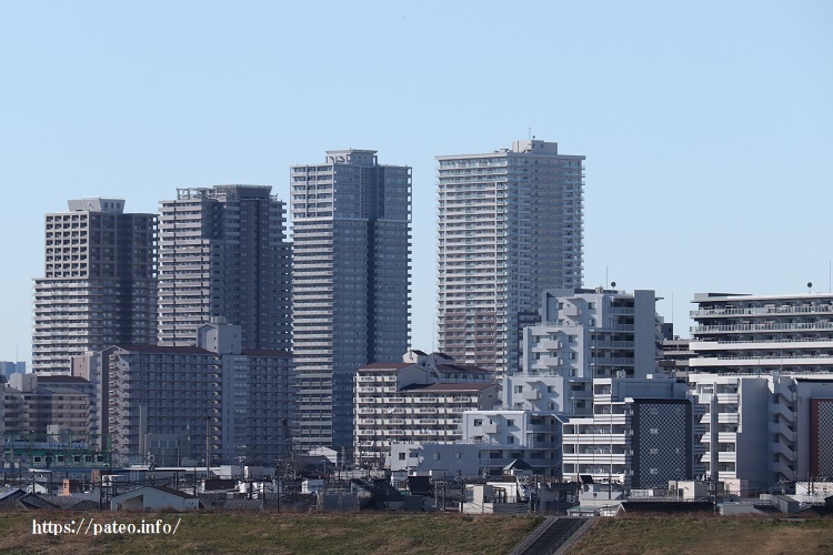 墨田川沿いに建つ　足立区曙町の高層マンション群。_a0214329_14374233.jpg