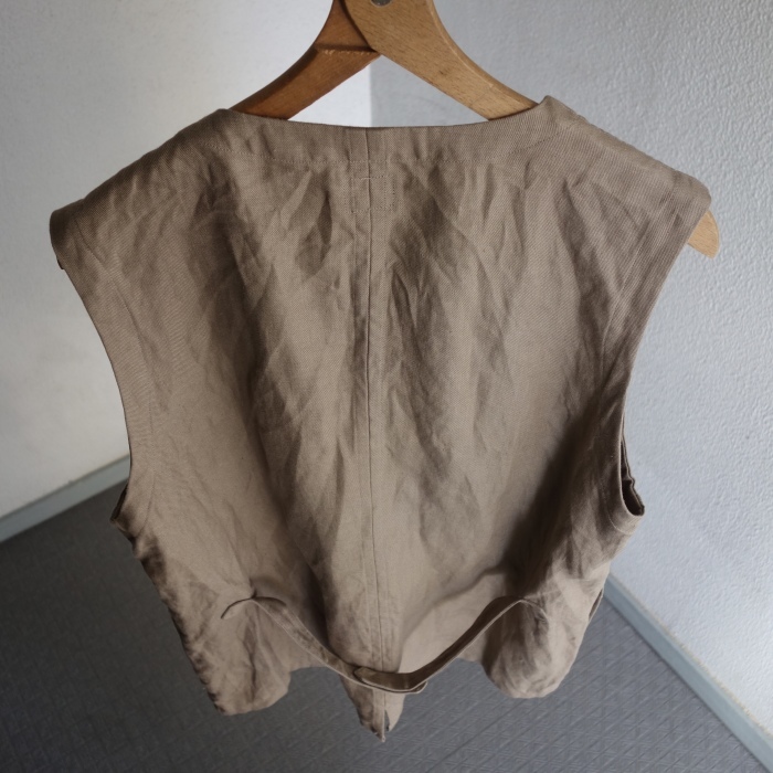 3月の製作予定 / classic artisanal linen vest_e0130546_11303521.jpg
