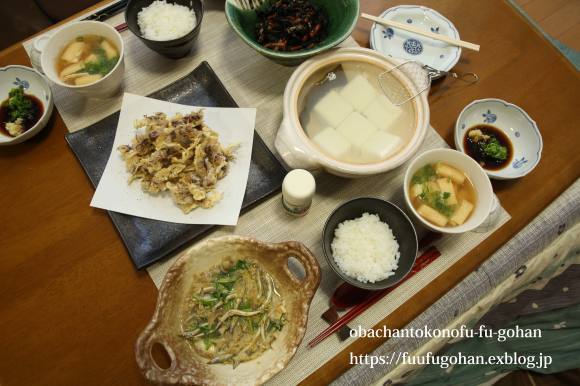 かますごの柳川鍋＆ホタルイカの天ぷらDE春色御膳＆休日の朝うどん_c0326245_10565268.jpg