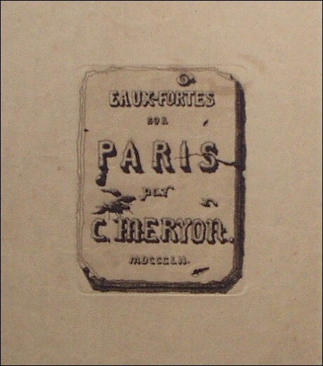 シャルル・メリヨンの銅版画「Titre des Eaux-Fortes sur Paris」（1852）_a0155815_13135470.jpg
