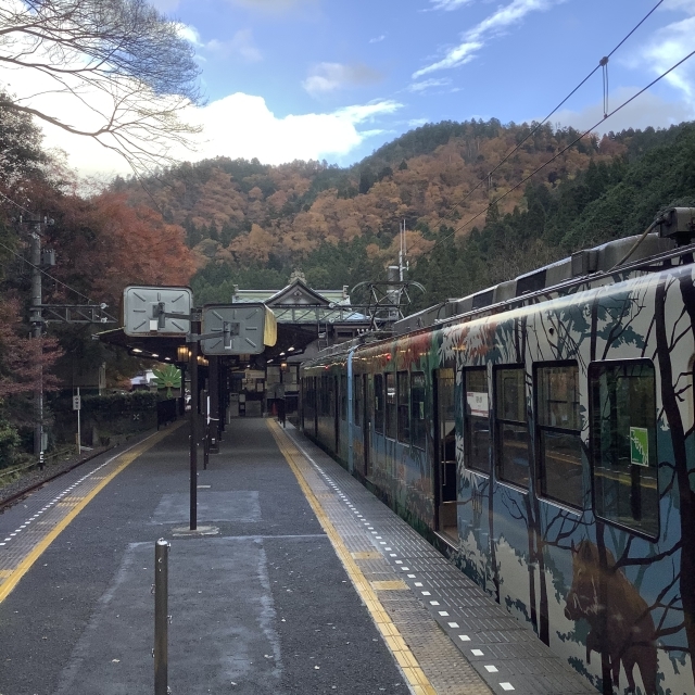 ツアー初日、乗りたかった叡山電鉄で鞍馬へ。_a0334793_13495481.jpg